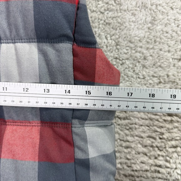 Oldnavy Puffer Best Women's S Red Quilted Plaid‎ Frost Free - Picture 7 of 9